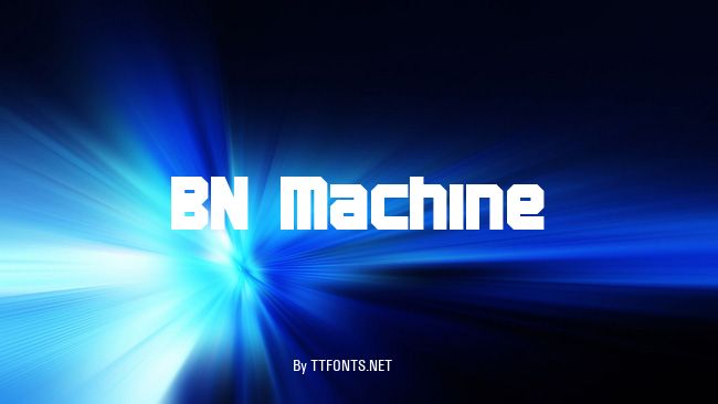 BN Machine example